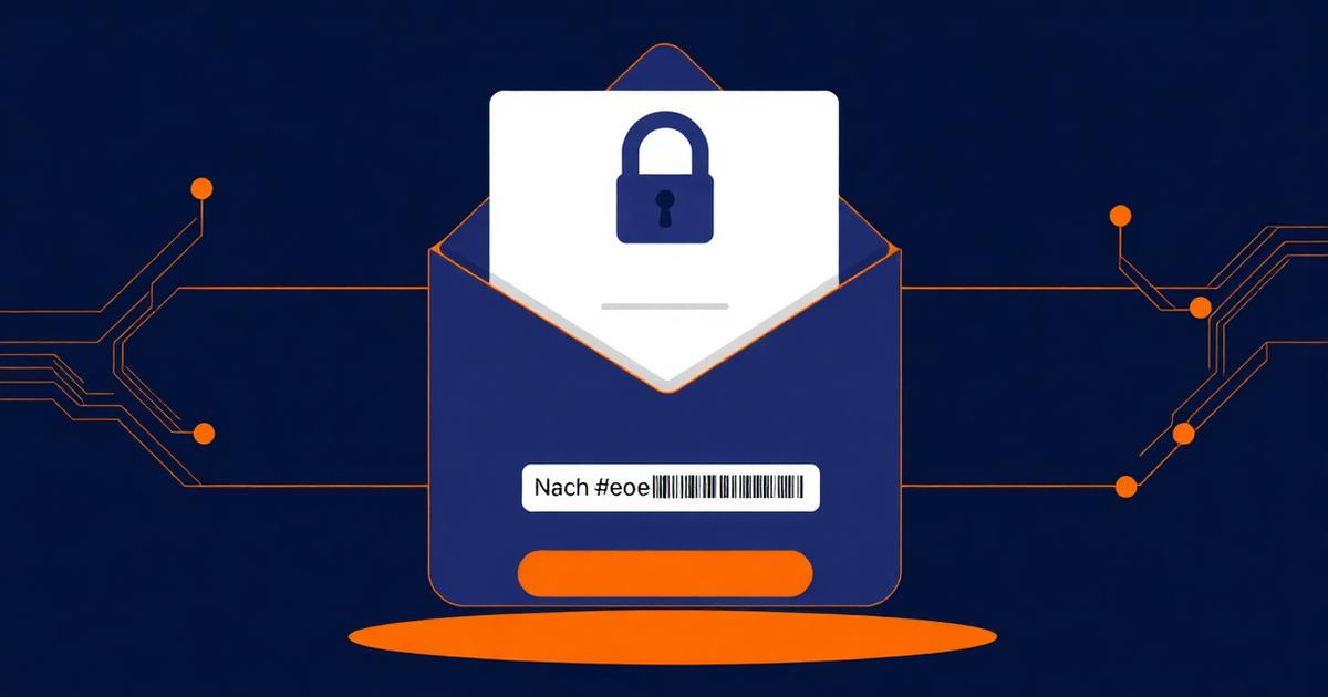 Secure email login with two-factor authentication code and a padlock